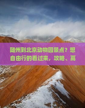 随州到北京动物园景点？想自由行的看过来，攻略、高铁、必玩都在这！