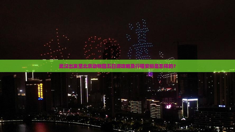 武汉出发至北京动物园五日游攻略及行程安排是怎样的？