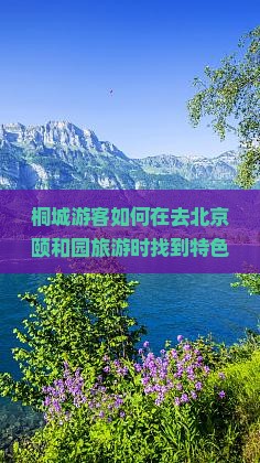 桐城游客如何在去北京颐和园旅游时找到特色小吃满足味蕾需求？
