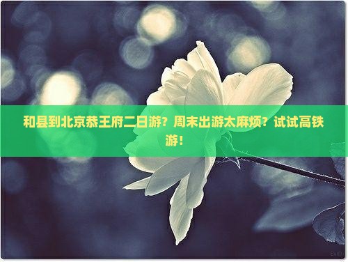 和县到北京恭王府二日游？周末出游太麻烦？试试高铁游！