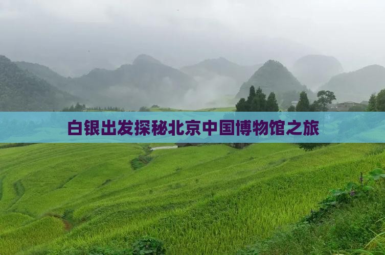 白银出发探秘北京中国博物馆之旅