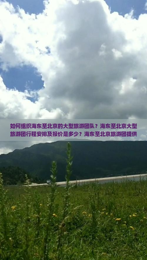 如何组织海东至北京的大型旅游团队？海东至北京大型旅游团行程安排及报价是多少？海东至北京旅游团提供哪些特色服务？