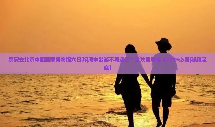 泰安去北京中国国家博物馆六日游