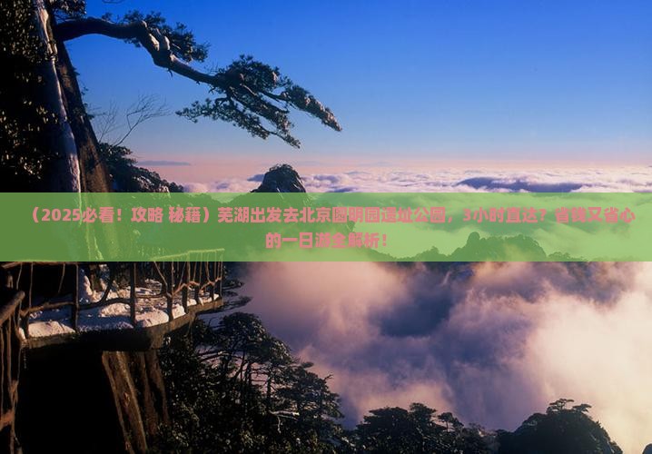 芜湖去北京圆明园遗址公园一日游