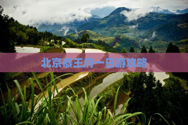 垦利去北京恭王府一日游