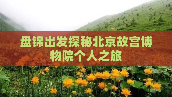 盘锦出发探秘北京故宫博物院个人之旅