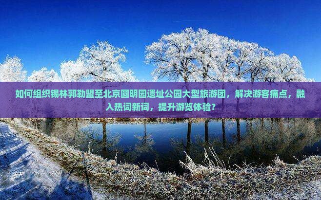 如何组织锡林郭勒盟至北京圆明园遗址公园大型旅游团，解决游客痛点，融入热词新词，提升游览体验？