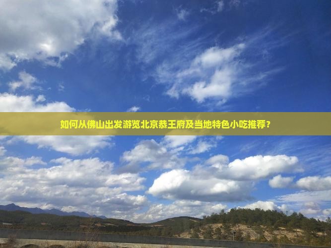 如何从佛山出发游览北京恭王府及当地特色小吃推荐？