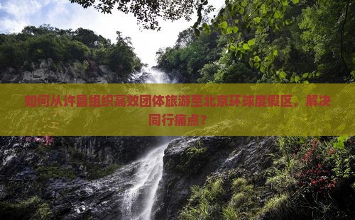 如何从许昌组织高效团体旅游至北京环球度假区，解决同行痛点？