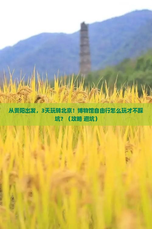 黔南去北京中国国家博物馆自由行