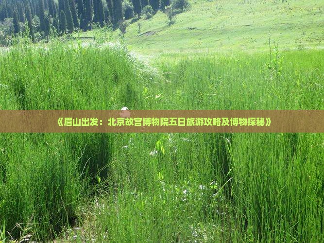 《眉山出发：北京故宫博物院五日旅游攻略及博物探秘》