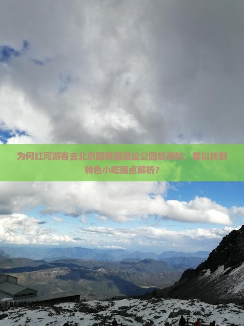 为何红河游客去北京圆明园遗址公园旅游时，难以找到特色小吃痛点解析？