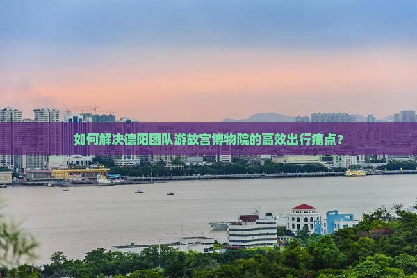 如何解决德阳团队游故宫博物院的高效出行痛点？