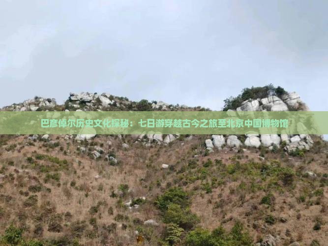 巴彦倬尔历史文化探秘：七日游穿越古今之旅至北京中国博物馆