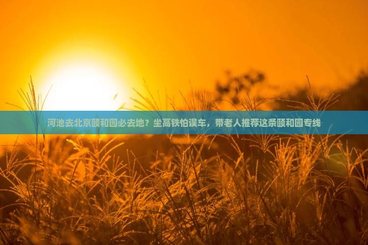 河池去北京颐和园必去地？坐高铁怕误车，带老人推荐这条颐和园专线