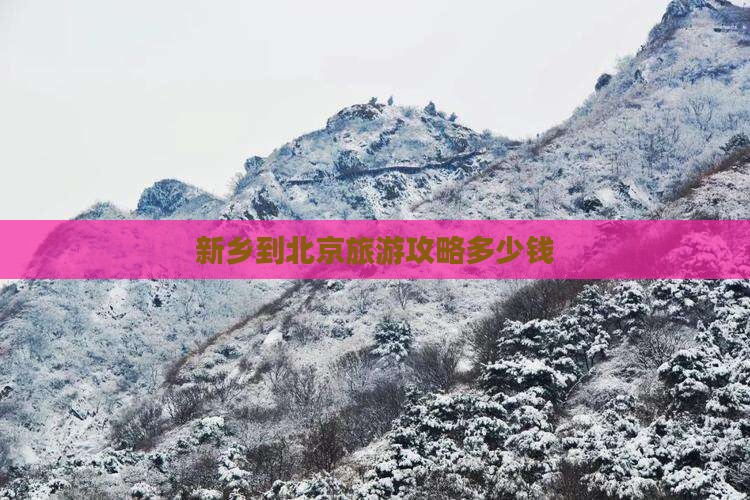 新乡去北京自由团