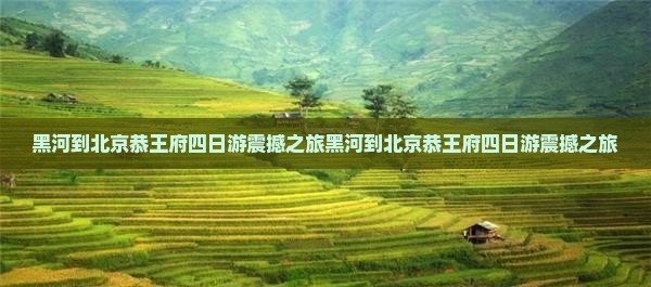 黑河到北京恭王府四日游