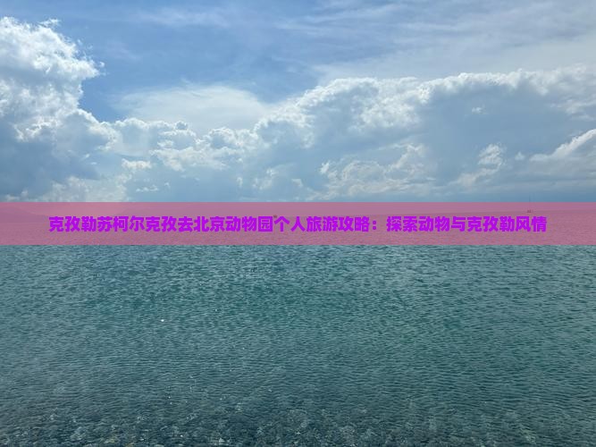 克孜勒苏柯尔克孜去北京动物园个人游