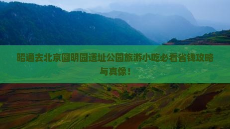 昭通去北京圆明园遗址公园旅游小吃