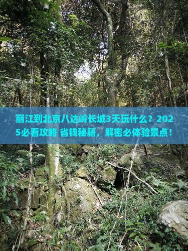 丽江到北京八达岭长城哪里玩
