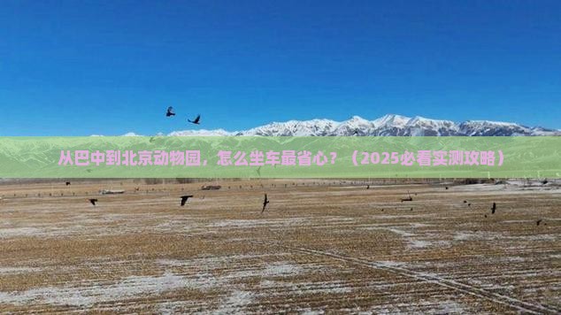 巴中到北京动物园攻略