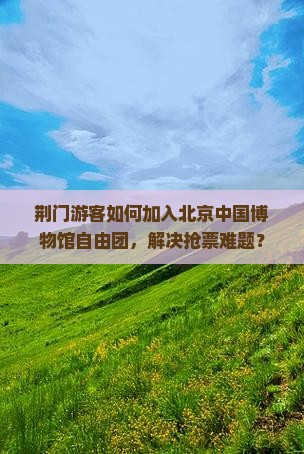 荆门游客如何加入北京中国博物馆自由团，解决抢票难题？