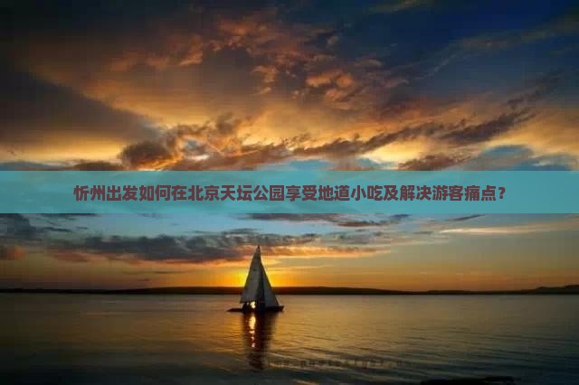 忻州出发如何在北京天坛公园享受地道小吃及解决游客痛点？