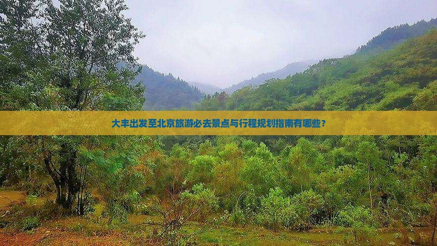 大丰出发至北京旅游必去景点与行程规划指南有哪些？