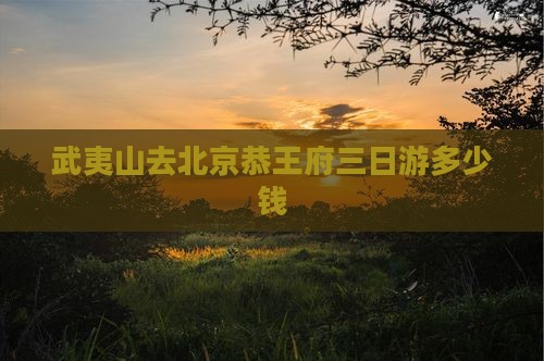 武夷山去北京恭王府三日游多少钱