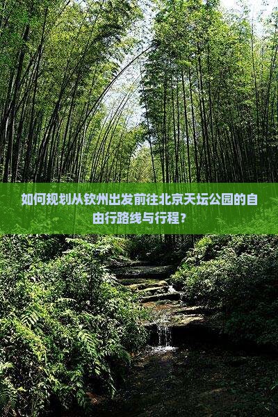 如何规划从钦州出发前往北京天坛公园的自由行路线与行程？