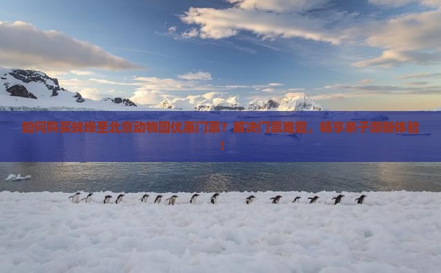 如何购买蚌埠至北京动物园优惠门票？解决门票难题，畅享亲子游新体验！