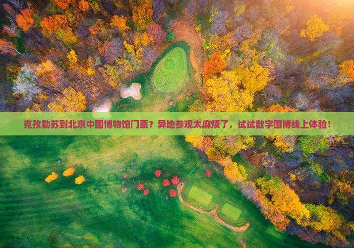 克孜勒苏到北京中国博物馆门票？异地参观太麻烦了，试试数字国博线上体验！