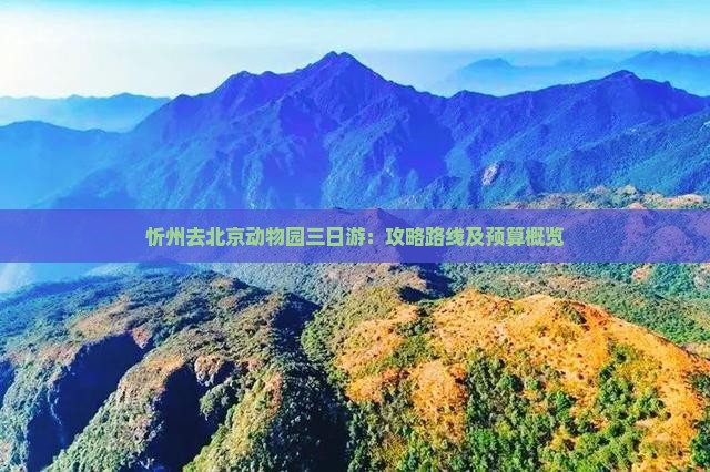 忻州去北京动物园三日游：攻略路线及预算概览