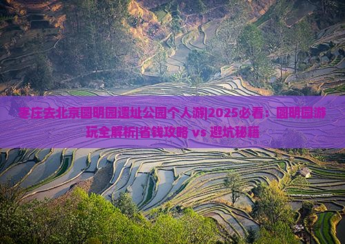 枣庄去北京圆明园遗址公园个人游