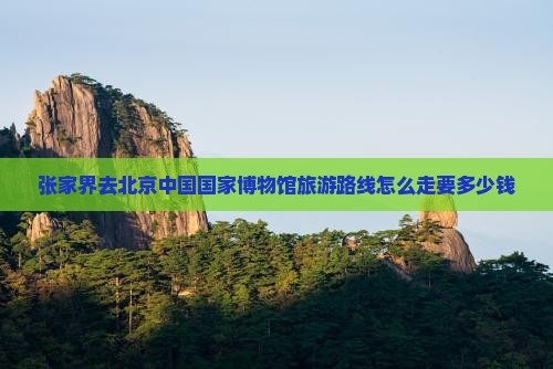 张家界去北京中国国家博物馆旅游