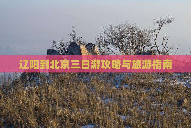 辽阳到北京三日游