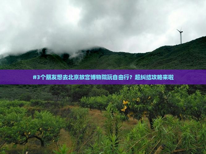 #3个朋友想去北京故宫博物院玩自由行？超纠结攻略来啦