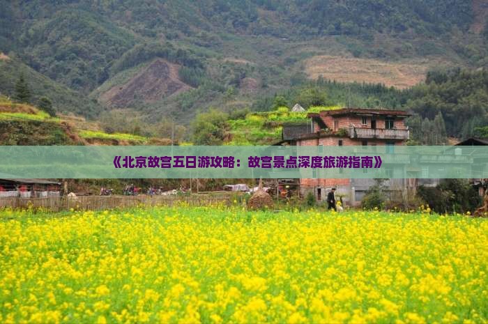 《北京故宫五日游攻略：故宫景点深度旅游指南》