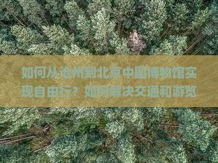 如何从沧州到北京中国博物馆实现自由行？如何解决交通和游览痛点？