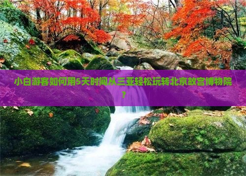 小白游客如何用5天时间从三亚轻松玩转北京故宫博物院？