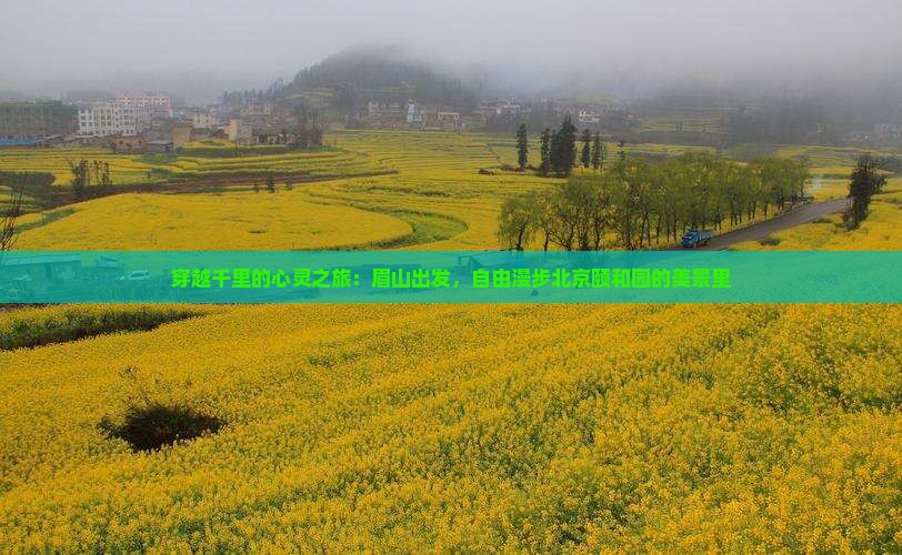 穿越千里的心灵之旅：眉山出发，自由漫步北京颐和园的美景里