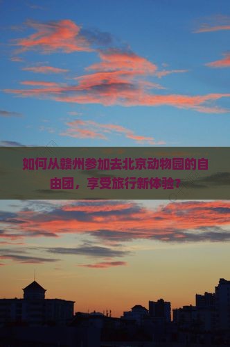 如何从赣州参加去北京动物园的自由团，享受旅行新体验？