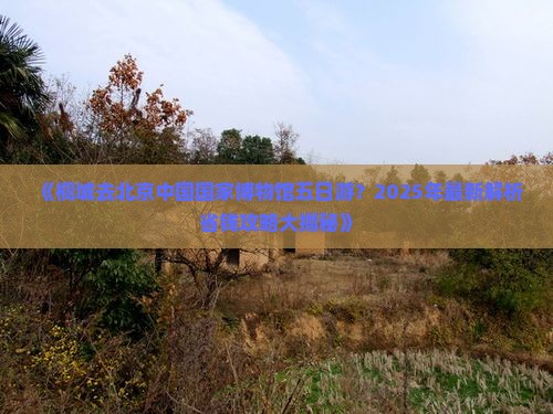 桐城去北京中国国家博物馆五日游