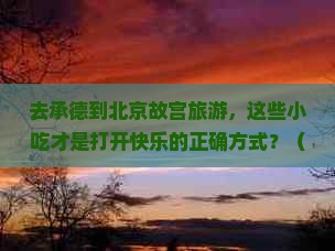 承德去北京故宫博物院旅游小吃