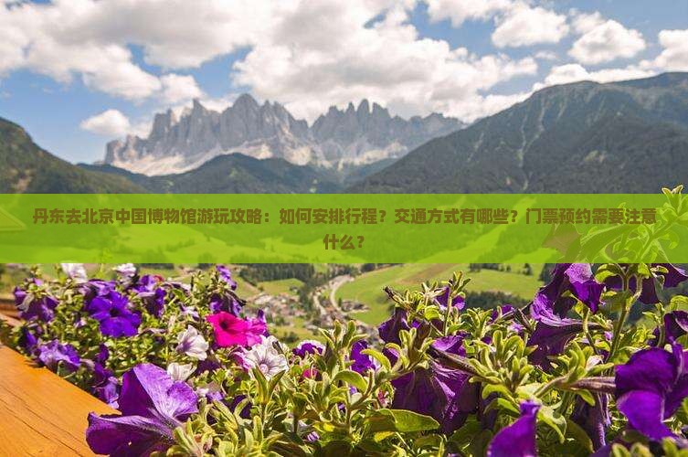 丹东去北京中国博物馆游玩攻略：如何安排行程？交通方式有哪些？门票预约需要注意什么？