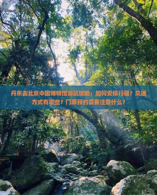 丹东去北京中国博物馆游玩攻略：如何安排行程？交通方式有哪些？门票预约需要注意什么？
