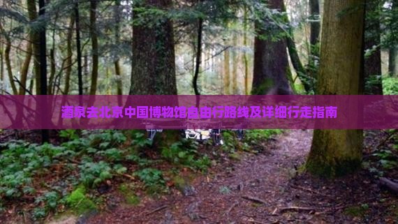 酒泉去北京中国博物馆自由行路线及详细行走指南