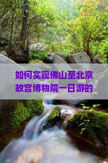 如何实现佛山至北京故宫博物院一日游的快捷与舒适体验？