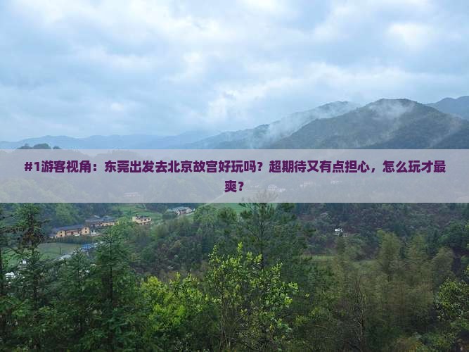 #1游客视角：东莞出发去北京故宫好玩吗？超期待又有点担心，怎么玩才最爽？