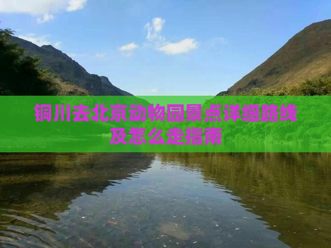 铜川去北京动物园景点详细路线及怎么走指南